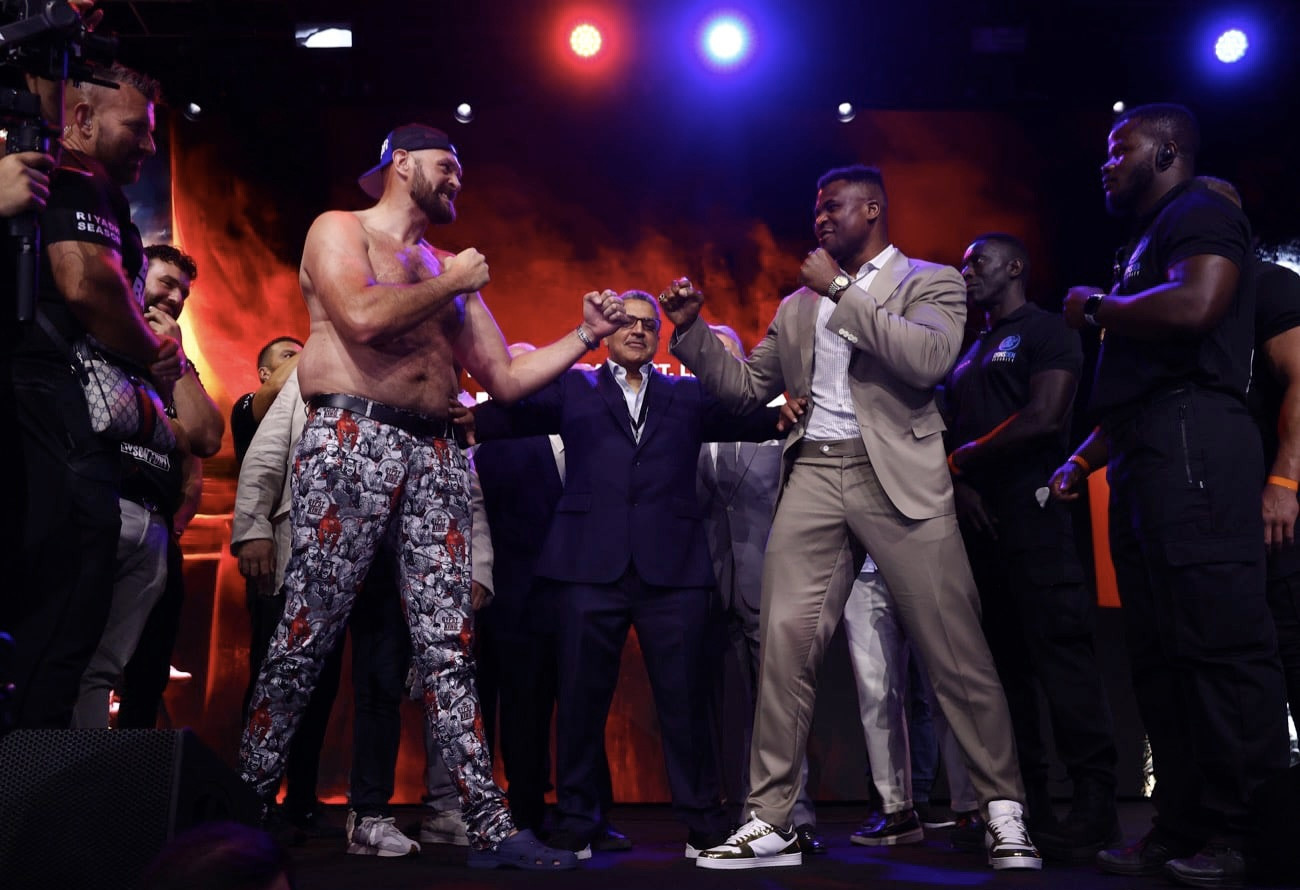 A rematch clause is in place for Tyson Fury vs. Francis Ngannou