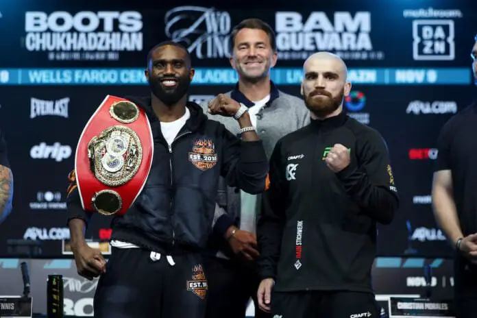Watch Ennis vs. Karen Chukhadzhian weigh-in now!