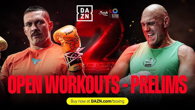 Usyk vs. Fury 2 prelims are going live soon!